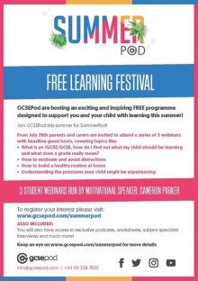 GCSE Pod summer initiative