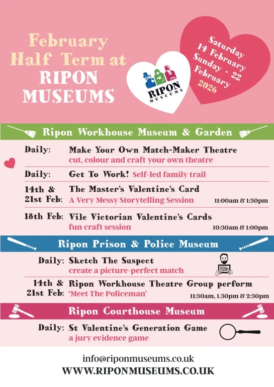 Ripon Museums February Half Term 2026 Poster