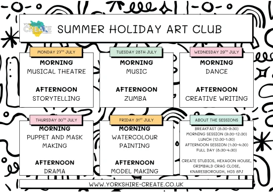 Yorkshire CREATE Art Holiday Club - week 1