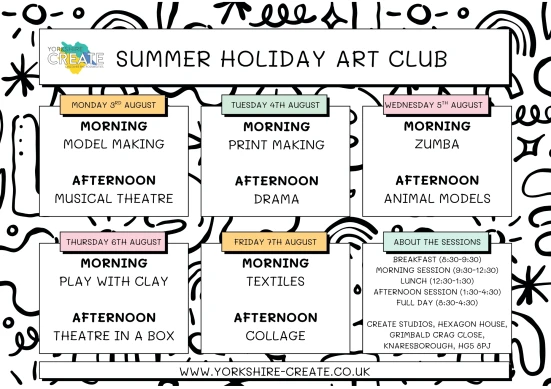 Yorkshire CREATE Art Holiday Club - week 2