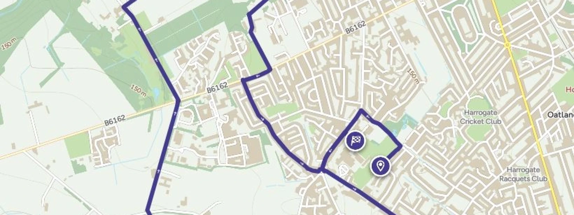 Sponsored walk route
